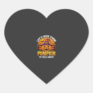 Funny Pumpkin Halloween Pun Design2 (1)_1 Heart Sticker