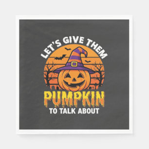 Funny Pumpkin Halloween Pun Design2 (1)_1 Napkin