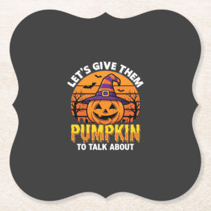 Funny Pumpkin Halloween Pun Design2 (1)_1 Paper Coaster