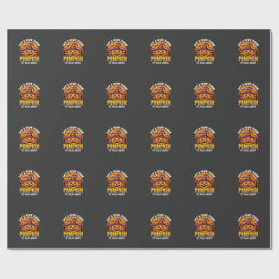 Funny Pumpkin Halloween Pun Design2 (1)_1 Wrapping Paper