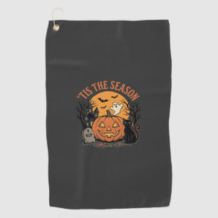 Funny Pumpkin Halloween Pun Design2 (2)_1 Golf Towel
