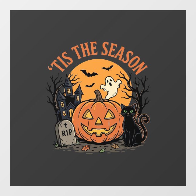 Funny Pumpkin Halloween Pun Design2 (2)_1 Window Cling (Sheet)