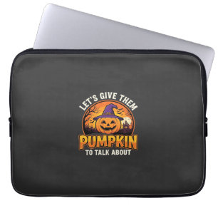 Funny Pumpkin Halloween Pun Design_1 Laptop Sleeve