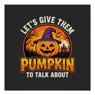 Funny Pumpkin Halloween Pun Design_1 Poster