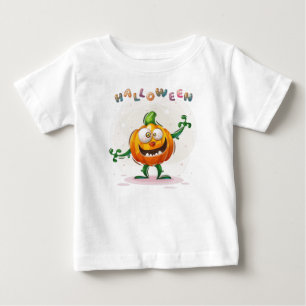 Funny Pumpkin Halloween Toddler  Baby T-Shirt