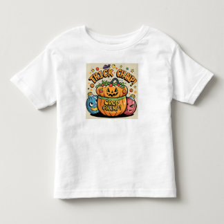 Funny Pumpkin  Halloween Vector Art Toddler T-Shirt