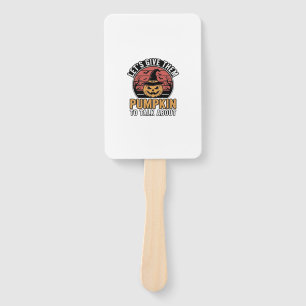 Funny Pumpkin Halloween Vintage Shirt Design_1 Hand Fan