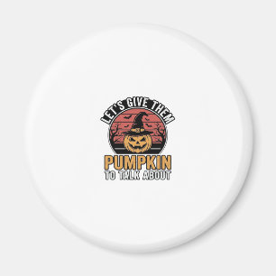 Funny Pumpkin Halloween Vintage Shirt Design_1 Magnet