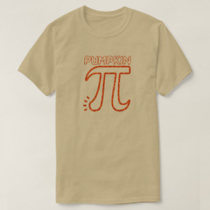 Funny Pumpkin Pi Glitter T-Shirt