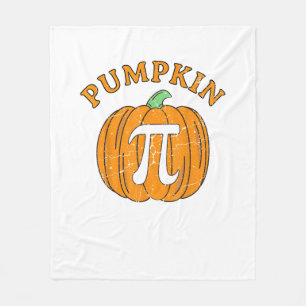 Funny Pumpkin Pie Halloween Thanksgiving Pumpkin P Fleece Blanket