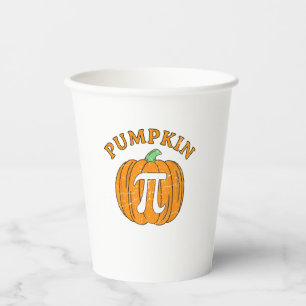 Funny Pumpkin Pie Halloween Thanksgiving Pumpkin P Paper Cups
