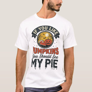 Funny Pumpkin Pie Halloween Vintage Shirt Design_1