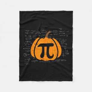 Funny Pumpkin Pie Math Teacher Halloween Thanksgiv Fleece Blanket