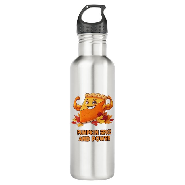 Funny Pumpkin Pie Thanksgiving Classic T-Shirt_1.p 710 Ml Water Bottle (Front)