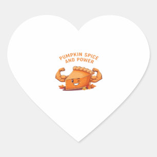 Funny Pumpkin Pie Thanksgiving Classic T-Shirt.png Heart Sticker