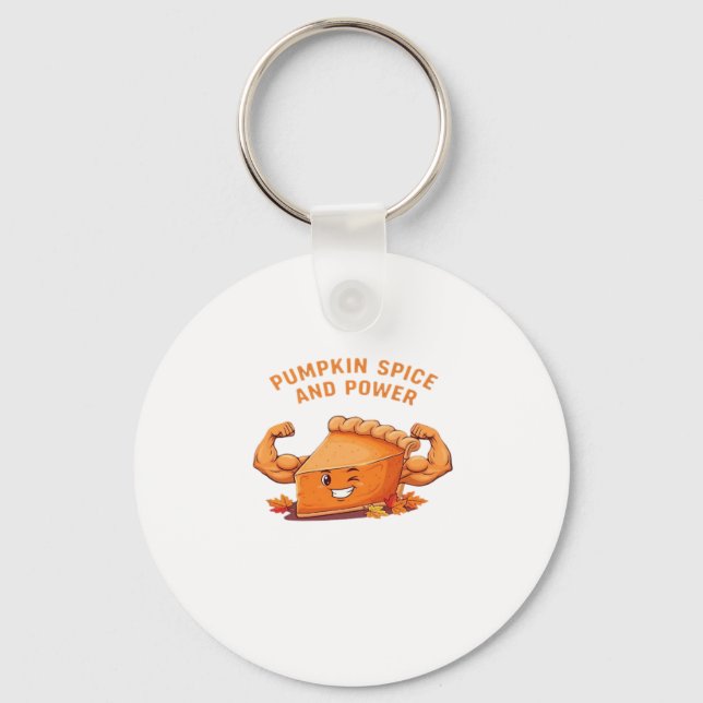 Funny Pumpkin Pie Thanksgiving Classic T-Shirt.png Key Ring (Front)