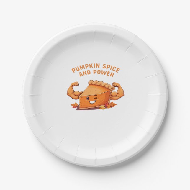 Funny Pumpkin Pie Thanksgiving Classic T-Shirt.png Paper Plate (Front)