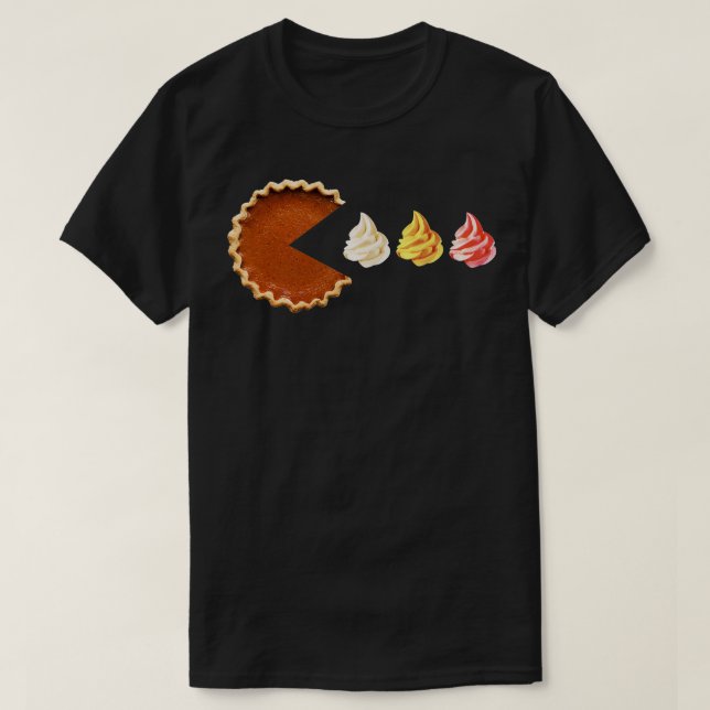 Funny Pumpkin Pie Thanksgiving For Mens Womens Boy T-Shirt (Design Front)