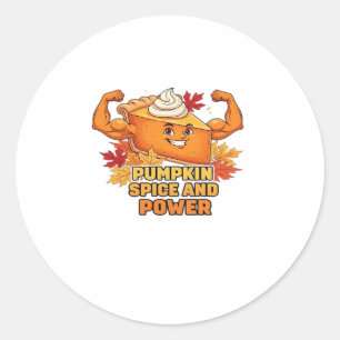 Funny Pumpkin Pie Thanksgiving Oversized T-Shirt.p Classic Round Sticker