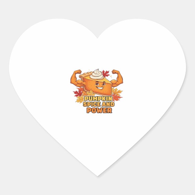 Funny Pumpkin Pie Thanksgiving Oversized T-Shirt.p Heart Sticker (Front)