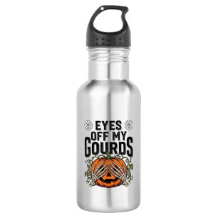 Funny Pumpkin Shirt Eyes Off My Gourds Halloween T 532 Ml Water Bottle