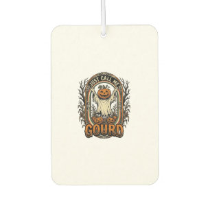 Funny Pumpkin Shirt Vintage Engraving Halloween Co Car Air Freshener