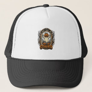 Funny Pumpkin Shirt Vintage Engraving Halloween Co Trucker Hat