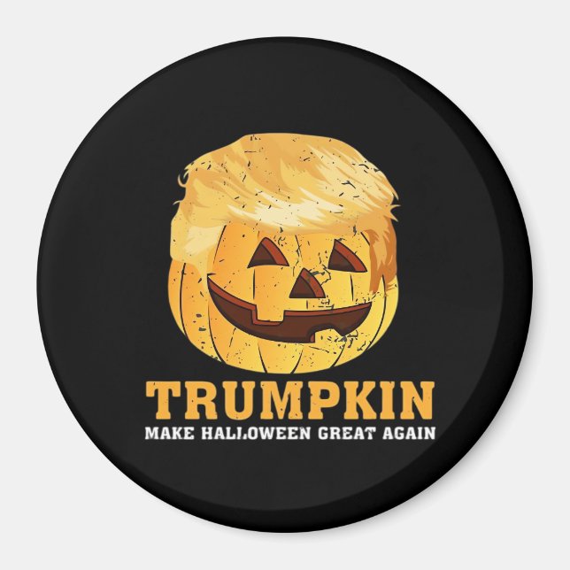 Funny  Pumpkin Trumpkin Halloween  Magnet (Front)