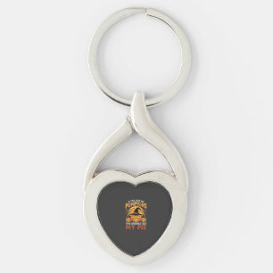 Funny Pumpkins Halloween Pie Design_1 Key Ring
