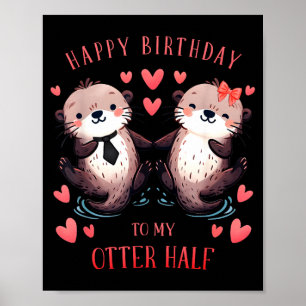 Funny pun birthday boyfriend husband girlfriend poster
