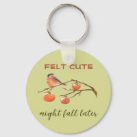  Funny Pun Caption Felt Cute Fall Fruits & Bird
