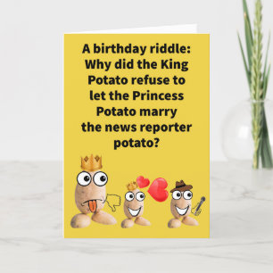 Funny Pun Commentator Happy Birthday Card
