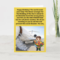 Funny Pun Florist Flyers Happy Birthday 