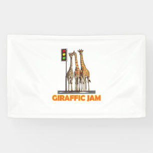 Funny Pun Giraffe Jam  Banner