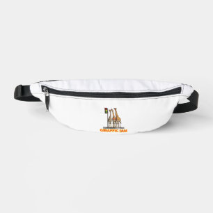 Funny Pun Giraffe Jam  Bum Bags