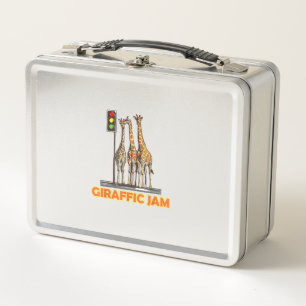 Funny Pun Giraffe Jam  Metal Lunch Box