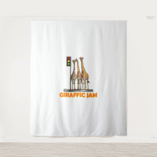 Funny Pun Giraffe Jam  Tapestry