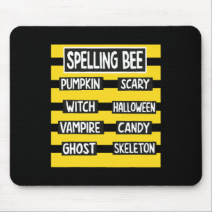 Funny Pun Halloween Costume For Teachers Spelling  Mouse Mat
