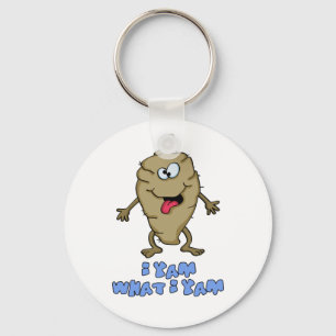 Funny Pun - I Yam What I Yam Key Ring