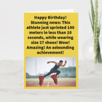 Funny Pun No Small Feet Happy Birthday