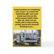 Funny Pun Re-Tired Mint Potty Retirement 