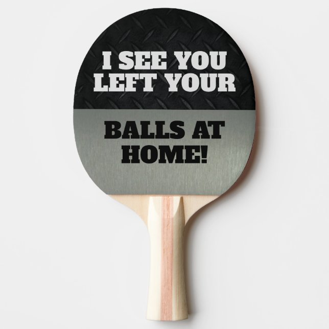 Funny Pun Smack Talk Cool Jokes Ping Pong Quote Paddle (Front)