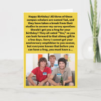 Funny Pun Tad Poll Happy Birthday