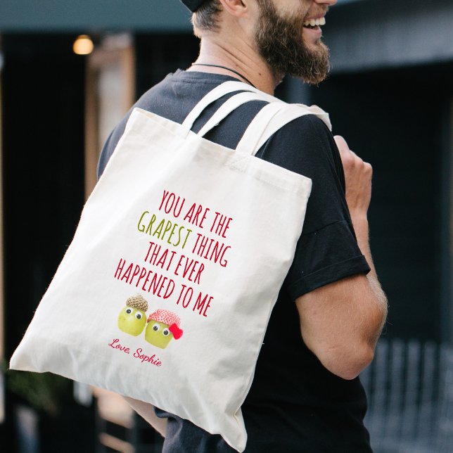 Funny Pun Valentine's Day Gift for Husband - Fruit Tote Bag (Creator Uploaded)