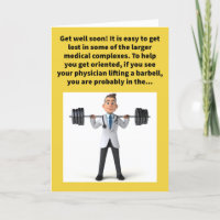 Funny Pun Weighting Room Get Well