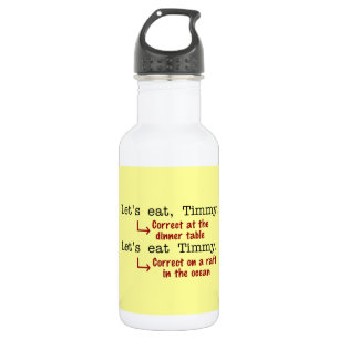 Funny Punctuation Grammar 532 Ml Water Bottle
