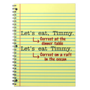 Funny Punctuation Grammar Notebook