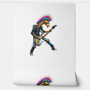 Funny Punk Giraffe, Rock'n Roll Goth Giraffe, Guit Wallpaper