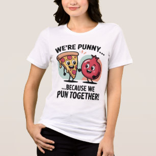 Funny Punny Couple T-Shirt Cute Food Love Tri-Blend Shirt