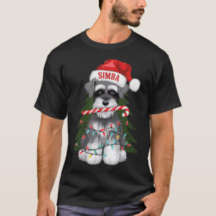 Funny Puppy Dog Christmas Holiday With Candy Cane T-Shirt